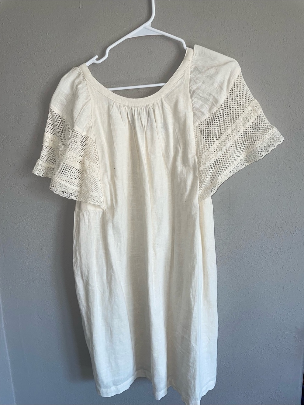 Old navy dress cream white Small